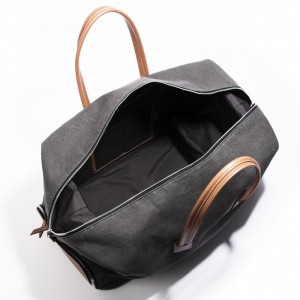 Custom Canvas Duffle Weekender Bag With Shoe Compartment Manufacturer
