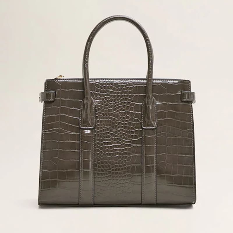 Wholesale Custom Hobo Shoulder Bags Manufacturers –  Custom Vegan Croc Leather Satchel Handbag Purse For Women – Champion