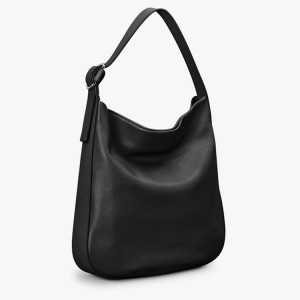 Custom Grained Leather Hobo Bag Shoulder Handbag For Women