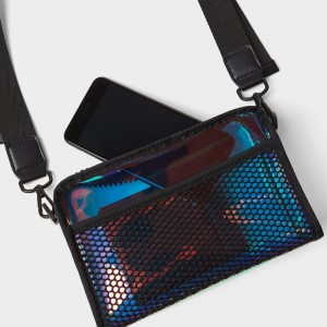 Custom Hologram Vinyl Crossbody Fanny Belt Waist Bag Manufacturer
