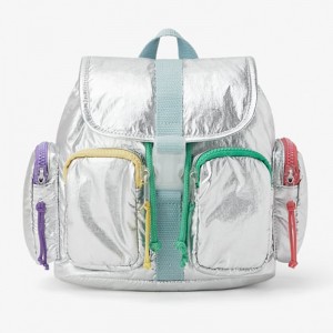Custom Metallic Fashion Kids Backpack Girls School Bag Manufacturer