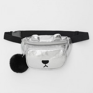 Wholesale Custom Kids Bagpacks –  Custom Metallic Leather Fashion Kids Fanny Pack Belt Bag Manufacturer – Champion
