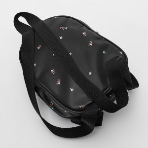 Custom Black Mini Fashion Kids Leather Backpack School Bag Manufacturer