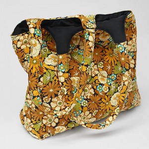 Custom Floral Printed Canvas Fabric Kids Girls Tote Shopper Bag Manufacturer