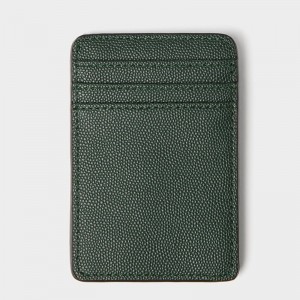 Custom Green Crossgrian Leather Slim Mens Credit Card Holder Manufacturer