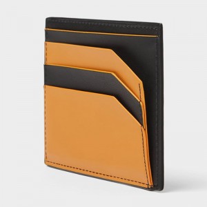 Custom Smooth Leather Slim Mens Credit Card Holder Manufacturer