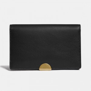 Custom Black Leather Women Card Case Holder Wallet  Manufacturer