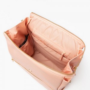 Custom Vegan Leather Mommy Diaper Baby Bag Backpack Manufacturer