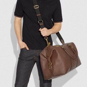 Custom Leather Designer Duffle Weekender Overnight Bag For Men Manufacturer