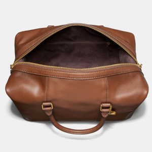 Custom Saddle Leather Designer Mens Carryall Duffle Weekender Bag Manufacturer