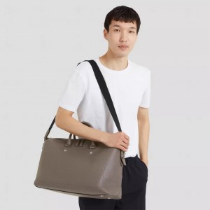Custom Leather Men’s City Urban Duffle Weekender Bag Manufacturer