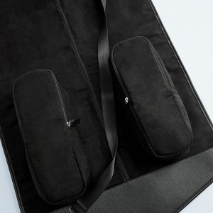 Custom Saffiano Leather Travel Suit Carrier Garment Bag For Men Manufacturer