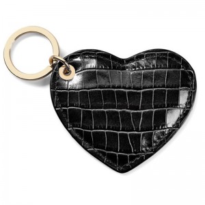 Custom Leather Heart Shape Fashion Keychain Keyring Manufacturer
