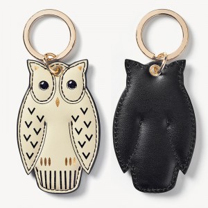 Custom Luxury Leather Keychain Animal Bird Keyring Key Chain Manufacturer