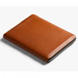 Custom Camel Leather A4 13 Inch Laptop Case Sleeve Holder Manufacturer
