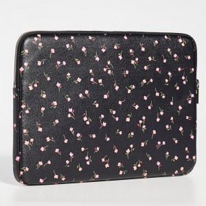 Custom Floral Printed Leather Laptop Case Tablet Sleeve Manufacturer