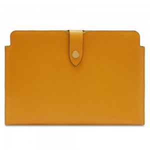 Custom Crossgrain Leather Slim Laptop Case Tablet Sleeve Pouch Manufacturer