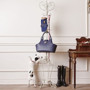 Custom Fashion Blue Pebble Leather Pet Dog Tote Carrier Bag Manufacturer
