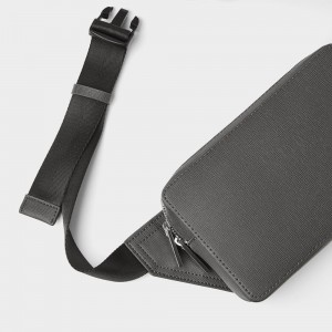 Custom Texture Leather Waist Belt Bag Fanny Pack Manufacturer