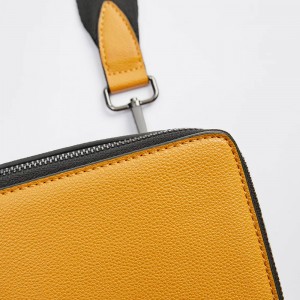 Custom Leather Mens City Messenger Crossbody Bag Manufacturer