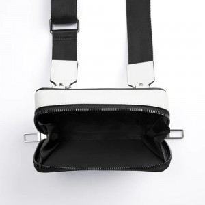 Custom Saffiano Leather Mens Rectangular Mini Crossbody Bag Manufacturer