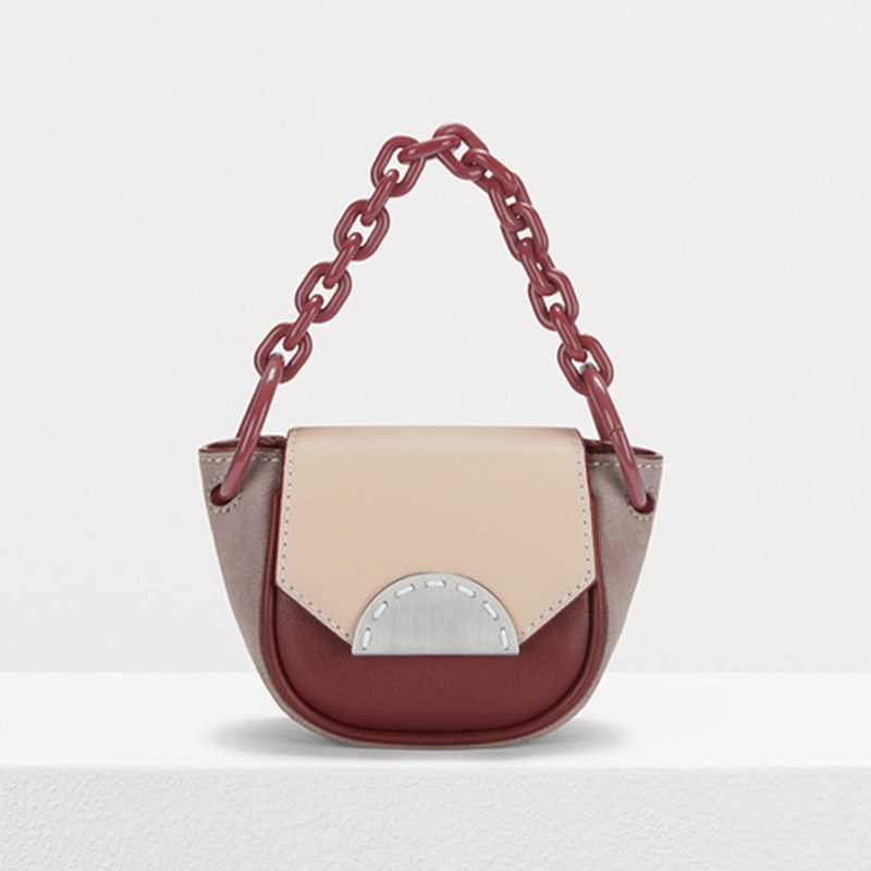 Wholesale Custom Coin Purse Keychain Factories –  Custom Leather Women Mini Crossbody Bag With Chain – Champion