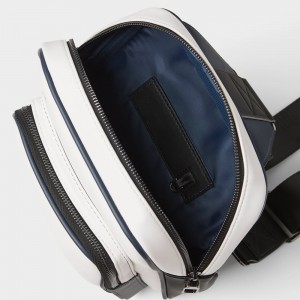 Custom Leather One Shoulder Backpack Mens Crossbody Chest Bag Manufacturer