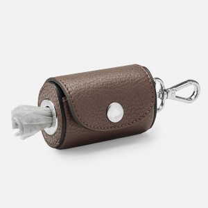 Custom Luxury Pebble Leather Pet Pop Waist Bag Holder Factory
