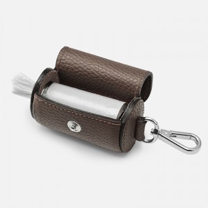 Custom Luxury Pebble Leather Pet Pop Waist Bag Holder Factory