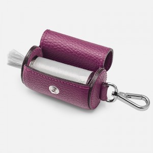 Custom Luxury Pebble Leather Pet Pop Waist Bag Holder Manufacturer