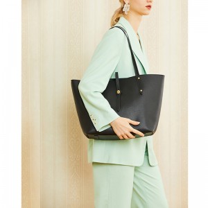 Custom Leather Medium Women Tote Shopper Bag Manufacturer
