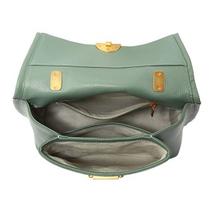 Custom Women Genuine Pebble Leather Office Satchel Handbag