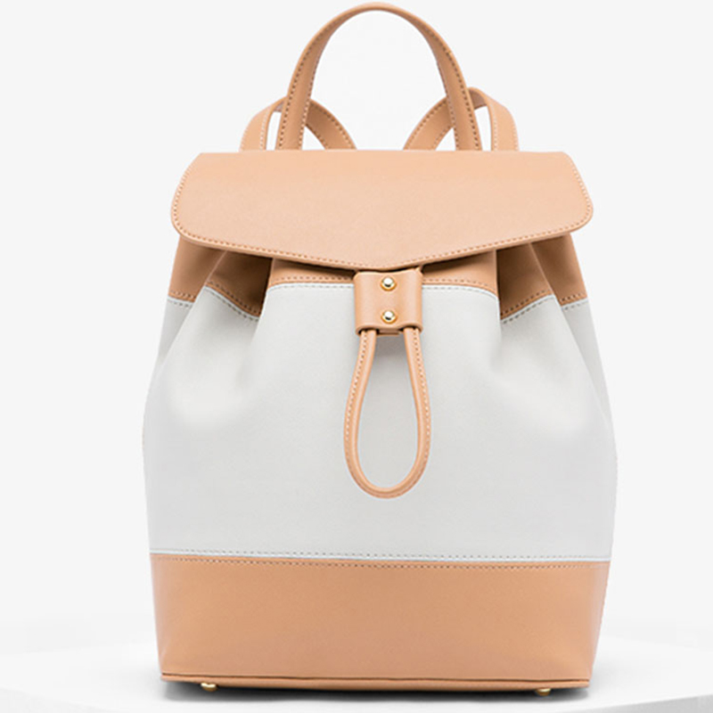 Wholesale Custom Hanging Toiletry Bag Manufacturers –  Custom Fashion Leather Women Drawstring Bucket Backpack Manufacturer – Champion