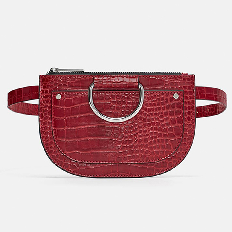 Wholesale Custom Gym Duffel Bags Factories –  Custom Croc Leather Small Fanny Pack Women Ring Belt Bag – Champion