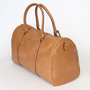 Custom Fashion Leather Women Travel Overnight Weekender Bag Manufacturer