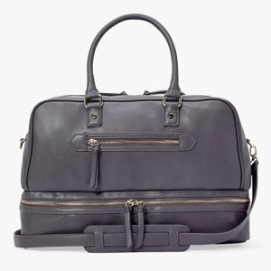 Custom Fashion Leather Women Multi Compartment Weekender Bag Manufacturer