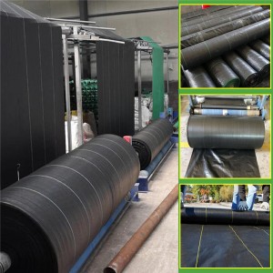 weed control mat/ ground cover/weed barrier fabric for agricultural pp/pe material customized