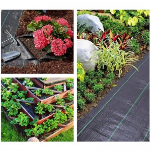 weed control mat/ ground cover/weed barrier fabric for agricultural pp/pe material customized