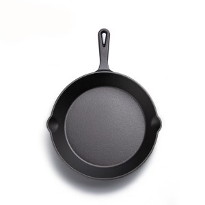Cast iron cookware fry pan set skillet
