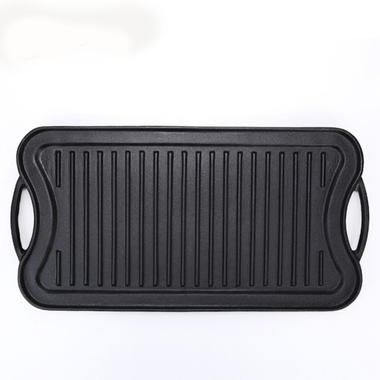 Cast iron BBQ griddle plate with reversible side Featured Image