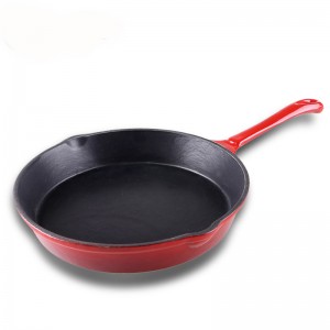Cast iron enamel cookware fry pan with 6/8/10” inch
