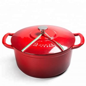 High quantity cast iron enamel cookware pot casserole soup