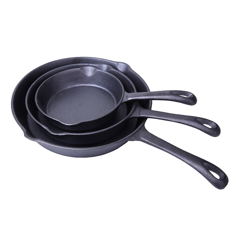 Cast iron fry pan set with long handle 6/8/10” inch Featured Image