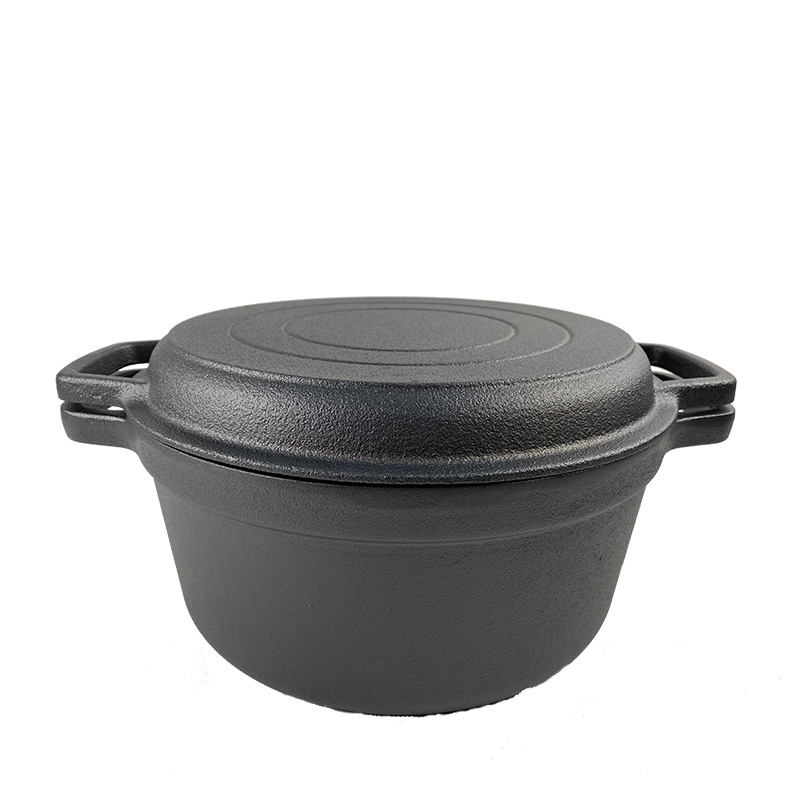 Best quality Enamel Cast Iron Cookware Set Casserole - cast iron 2-in-1 combo pan and pot – Baichu