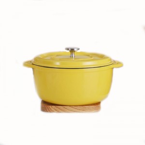 10.23 inch cast iron enamel cookware cooking pot