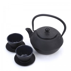 Cast iron teapot set with 0.6/0.8/1.2L