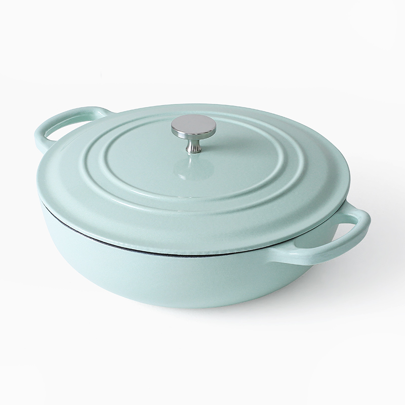 Lowest Price for Cast Iron Shallow Casserole - Enamel cast iron casserole OEM color – Baichu