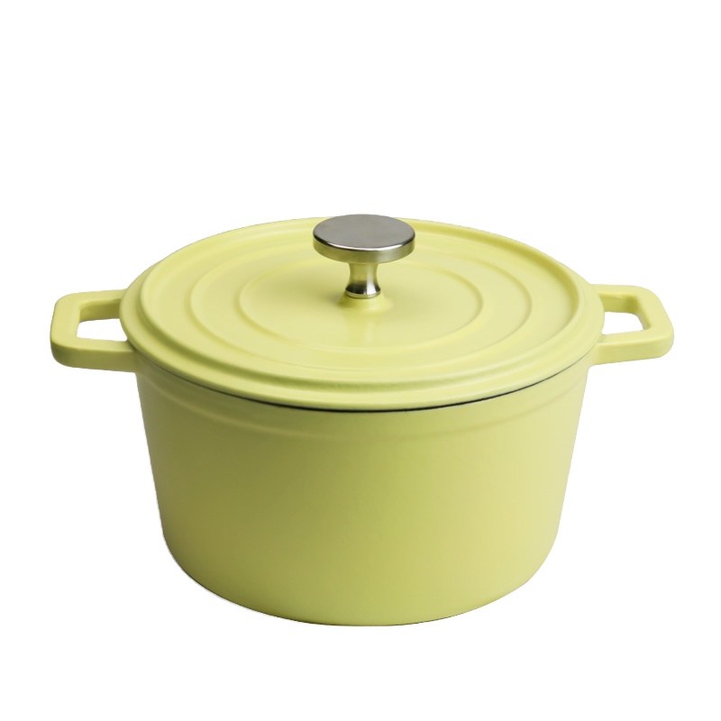 7.8 inch Cast iron enamel casserole with special design Featured Image