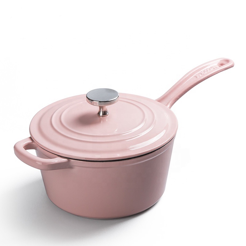 Super Lowest Price Big Size Iron Cast Pan With Lid - Wholesale enamel cast iron sauce pan – Baichu