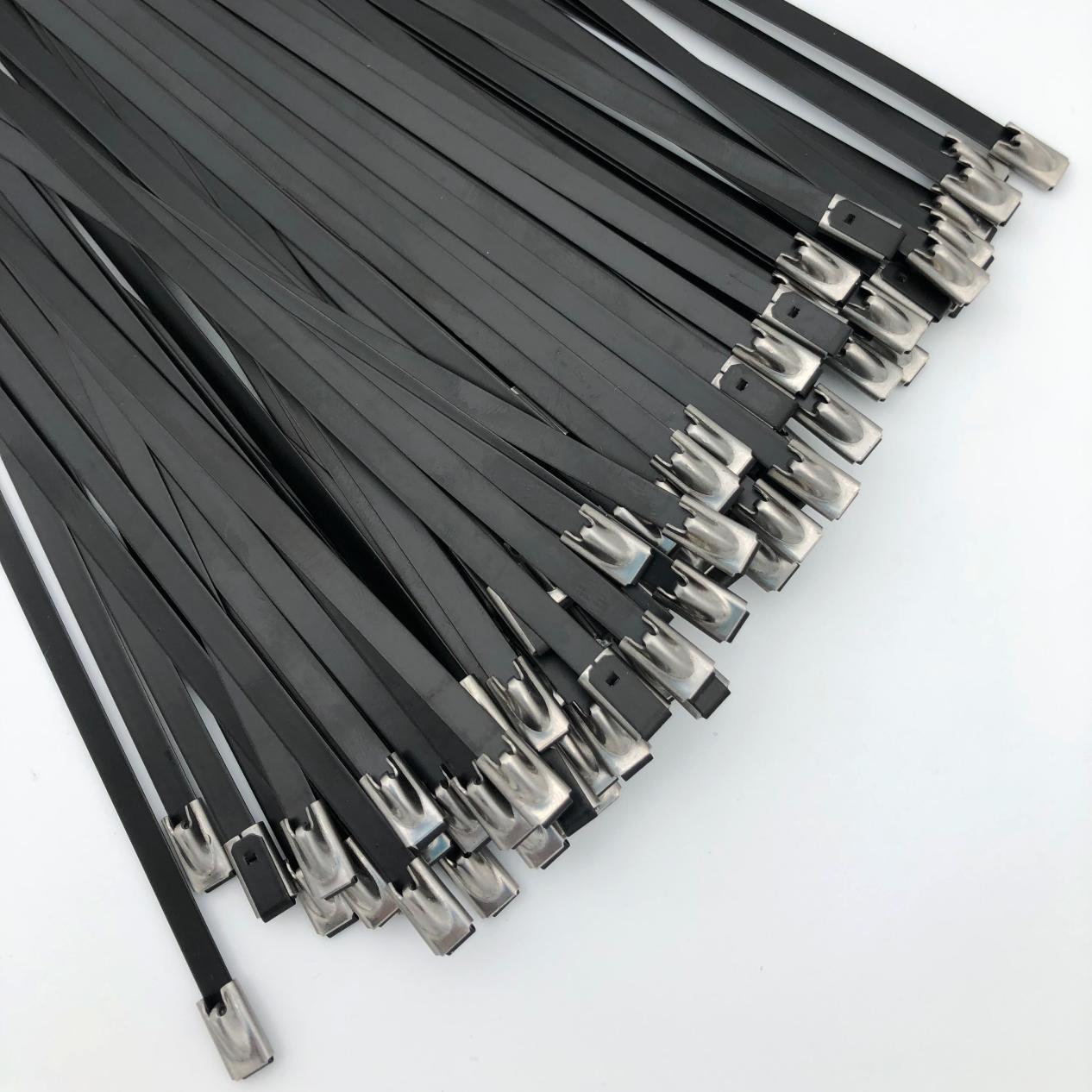 High-Quality Black Stainless Steel Cable Ties for Diverse Industrial Applications